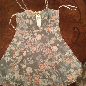 Short BCBG floral spaghetti strap dress